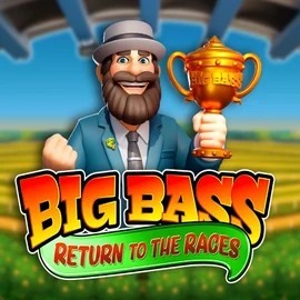 Official Slots logo: Big Bass Return to the Races by Pragmatic Play at Spinorhino Casino