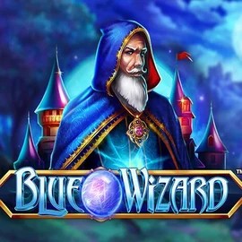 Blue Wizard logo – Slots by Quickspin at Spinorhino Casino
