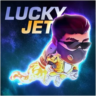 Lucky Jet slot logo by 1win Games at Spinorhino Casino